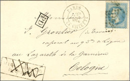 GC 4277 / N° 29 Càd PARIS / LA VILLETTE 28 SEPT. 70 Sur Carte Adressée à Un Militaire Au Lazaret De La Garnison à Cologn - War 1870