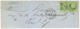 Etoile 13 / N° 20 Paire, Piquage Très Déplacé Càd PARIS / HOTEL DE VILLE 1 OCT. 70 Sur Lettre Adressée Localement. - TB  - Guerra De 1870