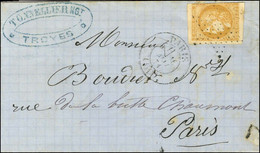 Lettre Avec Texte Daté De Troyes Le 13 Mai 1871 Acheminée Jusqu'à Paris Par Passeur Privé Et Déposée Au Bureau Central.  - Guerra De 1870