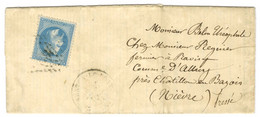 Lettre Avec Texte Daté De Paris Le 19 Avril 1871 Pour Chatillon En Bazois, Acheminée Par Passeur Privé Et Remise Au Bure - Guerra De 1870