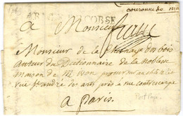 ARMEE DE CORSE + '' Franc '' Sur Lettre Avec Texte Daté Du Camp Sous Corte Ce 28 Mai 1769 Pour Paris. - TB. - R. - Otros & Sin Clasificación
