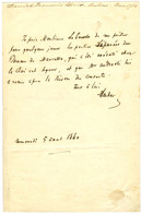 AUBER Daniel François Esprit (1782-1871), Compositeur. - Autogramme & Autographen