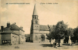 St Denis De Jouhet * L'église , La Mairie Et La Place Du Village - Other & Unclassified