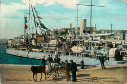 Cannes * Vue Sur Le Port * Les Torpilleurs * Bateau De Guerre * Attelage - Cannes