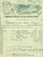 DORSTEN I W 1909 Rechnung Deko " Gebr.Müller AG Honigwerke Kaffeesurrogate Ölmühle " - Levensmiddelen