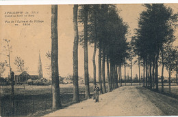 AVELGEM   IN 1914  ZICHT OP KERK EN DORP          2 SCANS - Avelgem