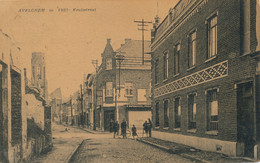 AVELGEM  IN 1920  KRUISSTRAAT        2 SCANS - Avelgem