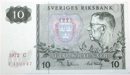 Suède - 10 Kronor - 1972 - PICK 52c.2 - NEUF - Sweden