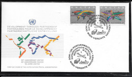 FDC 1994 - 196 & 197  30ème Anniversaire De La CNUCED - NATIONS UNIES à VIENNE - Ungebraucht