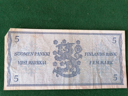 Finlande - 5 Suomen Pankki  - 1963  - Tbeau - Finlandia