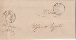 A96. S. Leo. 1874. Lettera In Franchigia, Con Doppio Cerchio S. LEO FORLI'. Completa Di Testo - Marcophilie