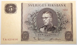 Suède - 5 Kronor - 1961 - PICK 42f - NEUF - Sweden