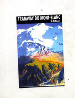 Carte Transport Tramway Du Mont Blanc - Europe