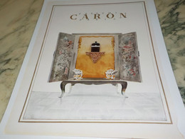 ANCIENNE PUBLICITE PARFUM DE  CARON  1947 - Non Classificati