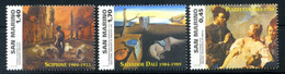 2004 SAN MARINO SET MNH ** Piazzetta Dalì Scipione Arte Dipinti - Moderne