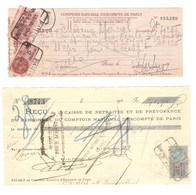 152/ Timbres Fiscaux Sur Document : 3 Docs ( 1924 - 1930 - 19..) Avec Timbres Fiscaux Daussy - Lettres & Documents