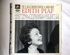 Disques 33 Tours Edith Piaf - De L'accordéoniste à Milord - Otros - Canción Francesa