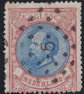 PAYS-BAS - N°29 - 2g 50 ROSE ET OUTREMER - COTE 135€ - DENTS COURTES. - Used Stamps