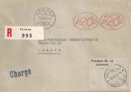 R Brief  Sarnen - Luzern          1952 - Covers & Documents