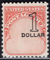 U.S.A.(1959) Postage Due. Massive Shift Of The Black Value. Scott No J100. Yvert Taxe No 66. - Franqueo