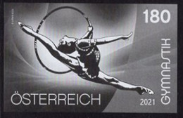 AUSTRIA(2021) Gymnastics. Black Print. - Ensayos & Reimpresiones