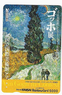 JAPON CARTE DE TRANSPORT KANSAI PEINTURE VAN GOGH - Pintura