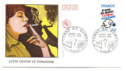 FDC --1980 -  LUTTE Contre Le Tabagisme--TABAC Ou SANTE....cachet  PARIS - 75 .......à Saisir - 1980-1989