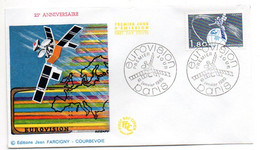 FDC --1980 -  25° Anniversaire  EUROVISION.............cachet  PARIS - 75 .......à Saisir - 1980-1989