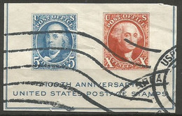 USA 1947 CIPEX Franklin Washington  - SC.# 948a/b Cpl 2v Set From S.Sheet - George Washington