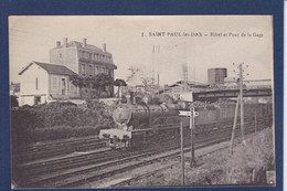 CPA [40] Landes Saint Paul Les Dax Train Chemin De Fer Station Gare Non Circulé - Autres & Non Classés