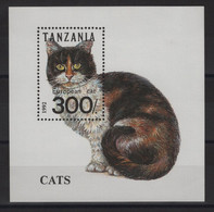Tanzanie - BF N°205 - Faune - Chat - Cote 3.25€ - ** Neufs Sans Charniere - Tansania (1964-...)