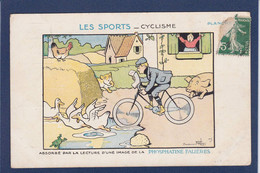 CPA Rabier Benjamin Circulé Humour Cochon Pig Vélo Cycle Publicité Phosphatine Falières - Rabier, B.