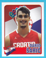 DARIO SARIC - Croatian Basketball ROOKIE Card Sticker 2015 * Phoenix Suns Philadelphia 76ers Minnesota Timberwolves - 2000-Now