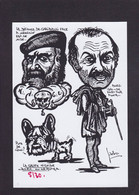 CPM NICE 30 Ex Numérotés Signés JIHEL Satirique Caricature Garibaldi Maçonnique Médecin Bouledogue Français - Other & Unclassified