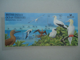 BRITISH INDIAN OCEAN TERRITORY BIOT MNH BIRD BIRDS SHEET 2002 - Territoire Britannique De L'Océan Indien