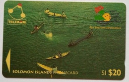 Solomon Islands SI$20 03SDB " Canoes In Solomon Islands (with Logo ) - Salomon