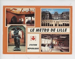 Le Métro De Lille, Station République (multivues) - Métro