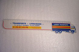 LAGERY  ( Marne ) - PUBLICITE  - " LAGERY TRANSPORT " - CAMION -  - REGLE  30 Cm - - Andere