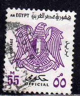 UAR EGYPT EGITTO 1972 OFFICIAL STAMPS ARMS EAGLE 55m USED USATO OBLITERE' - Servizio