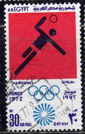 UAR EGYPT EGITTO 1972 AIR POST MAIL AIRMAIL OLYMPIC GAMES MUNICH HANDBALL 30m USED USATO OBLITERE' - Oblitérés