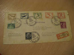 BERLIN 1936 To Apolda Olympisches Dorf Olympic Games Olympics Registered Cancel Cover Third Reich GERMANY - Ete 1936: Berlin