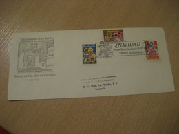 GUATEMALA 1977 Nueva De La Asuncion Navidad Air Mail 3 Stamp Christmas FDC Cancel Big Cover - Guatemala