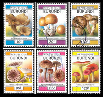 BURUNDI  1992/93 -   6 Valeurs Entre YT 972 Et YT 997 - Champignons   - Oblitérés - Gebruikt