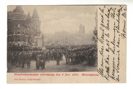 DG2892 - HELSINGBORG - STENBOCKSSTATYNS AFTÄCKNING 3 Dec. 1901 - LANGARATION STATUE - Schweden