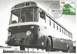 MAXIMUM CARD - MAXICARD - MAXIMUM KARTE - CARTOLINA MAXIMA - CARTE MAXIMUM - PORTUGAL - BUS Nº. 2 - 1957 - BARREIRO - Bus