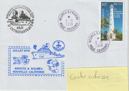 14395  Bâtiment Multi-Missions B2M D'ENTRECASTEAUX - Arrivée NOUMÉA Le 1/8/2016 - Storia Postale