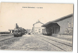 CPA 14 Livarot La Gare Train - Livarot
