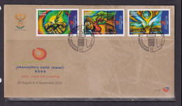 SOUTH AFRICA - 2002 Sustainable Development FDC As Scan - Covers & Documents