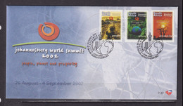 SOUTH AFRICA - 2002 Sustainable Development FDC As Scan - Brieven En Documenten