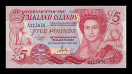 Islas Malvinas Falkland 5 Pounds Commemorative 1983 Pick 12 SC UNC - Falkland Islands